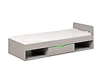 Кровать детская Неаполь 0,8м серый/зеленый - МиФ