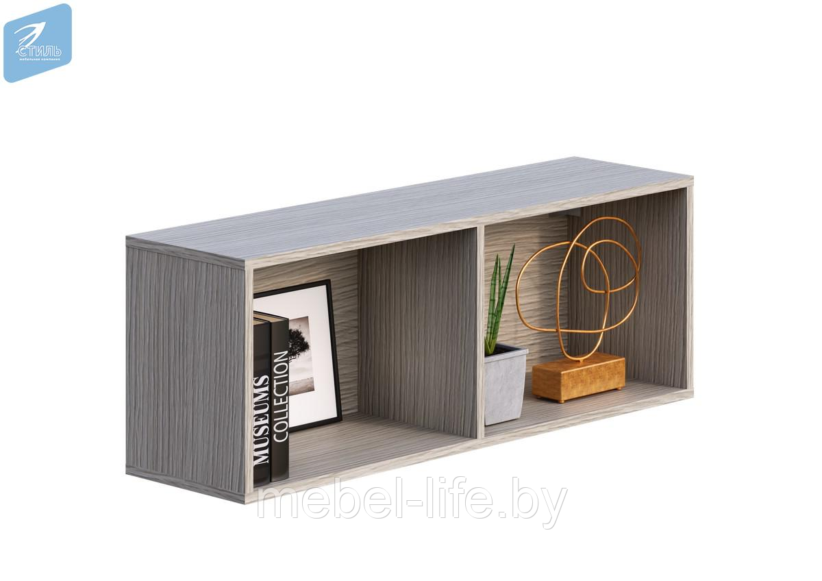 Полка Мийа-3А ПН-011 ясень шимо светлый - МК-стиль