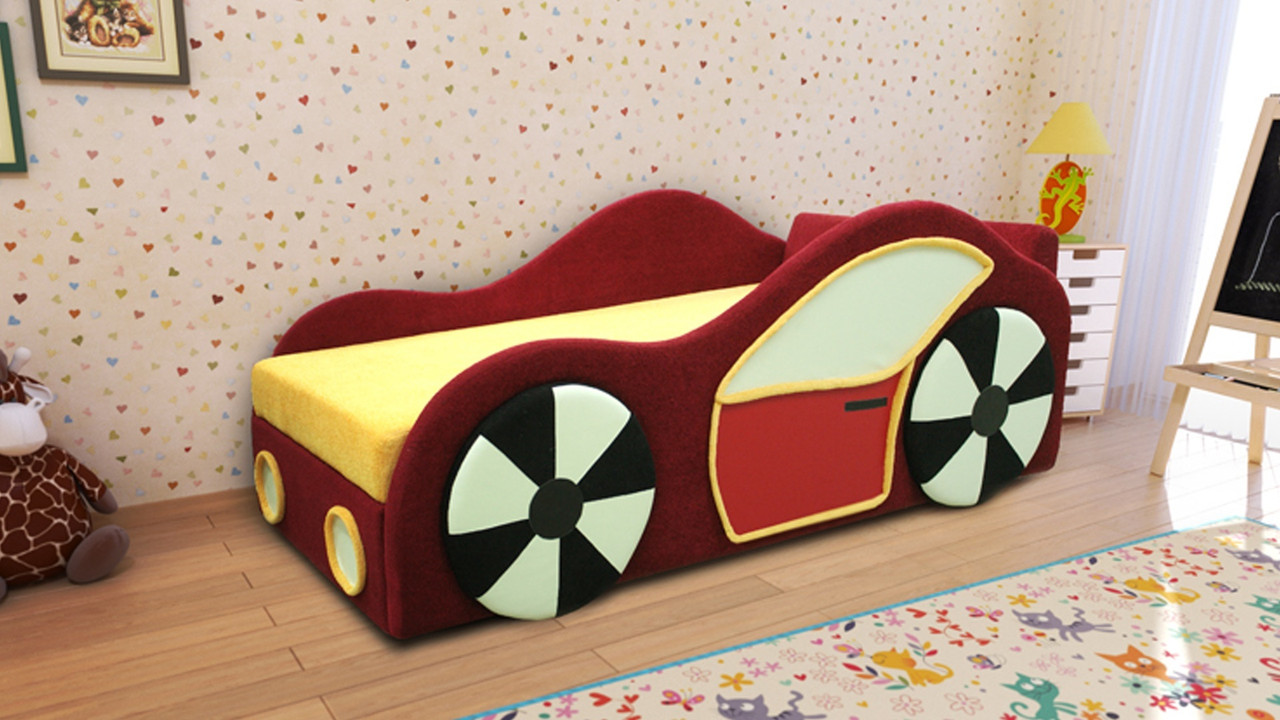 Детский диван Машинка (правый) - М-Стиль - фото 1 - id-p177296214