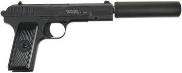 Страйкбольный металлический пистолет Galaxy G.33A (ТТ с глушителем) - фото 2 - id-p177301417