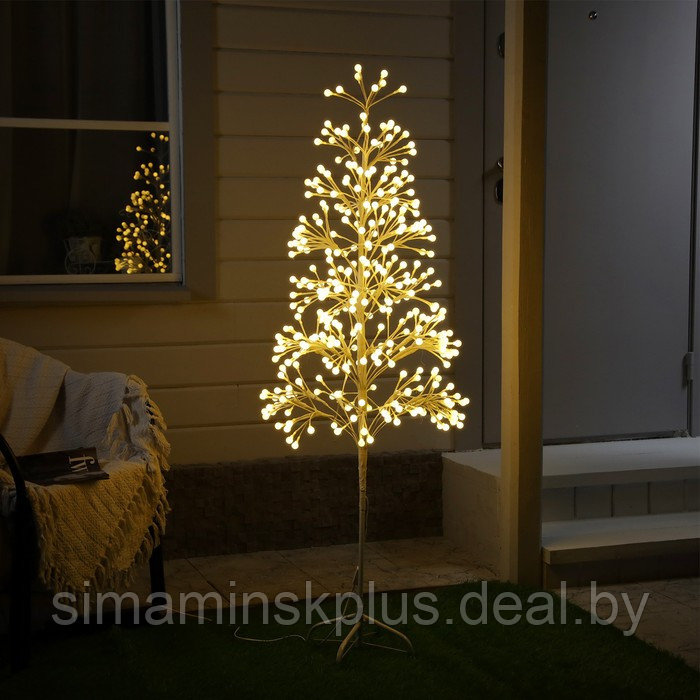Светодиодное дерево «Шарики» 1.5 м, 360 LED, постоянное свечение, 220 В, свечение тёплое белое - фото 1 - id-p176830745