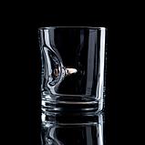 Набор стакан и камни для виски "Военный", с пулей, 3 камня в мешочке, 250 мл, фото 3