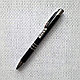 Ручка металлическая с логотипом (цвет черный), фото 2