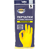 Перчатки резиновые AVIORA, размер S, 402-566