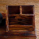 Набор настольный «Маяк»: подставка для ручек, визитница, 14 х 30 х 27 см, фото 2