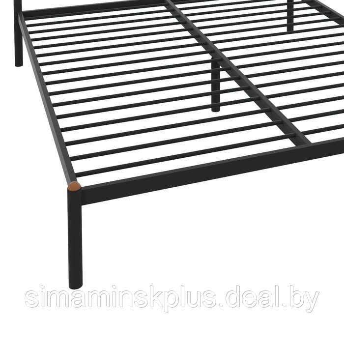 Кровать «Софья», 1200 × 1900 мм, металл, цвет чёрный - фото 2 - id-p177045940