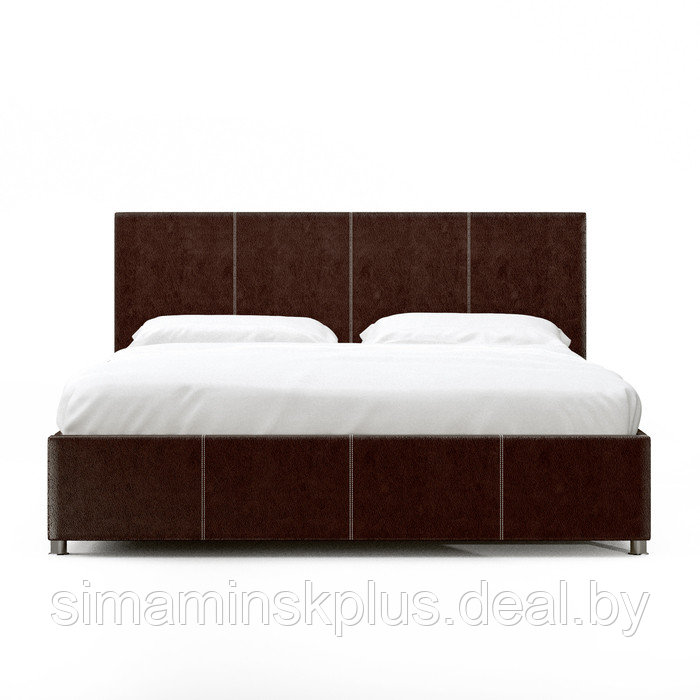 Кровать «Атриум» без ПМ, 1400×2000 мм, встроенное основание, цвет пралине - фото 6 - id-p177045967