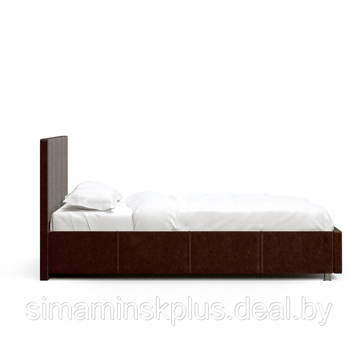 Кровать «Атриум» без ПМ, 1600×2000 мм, встроенное основание, цвет пралине - фото 5 - id-p177046061