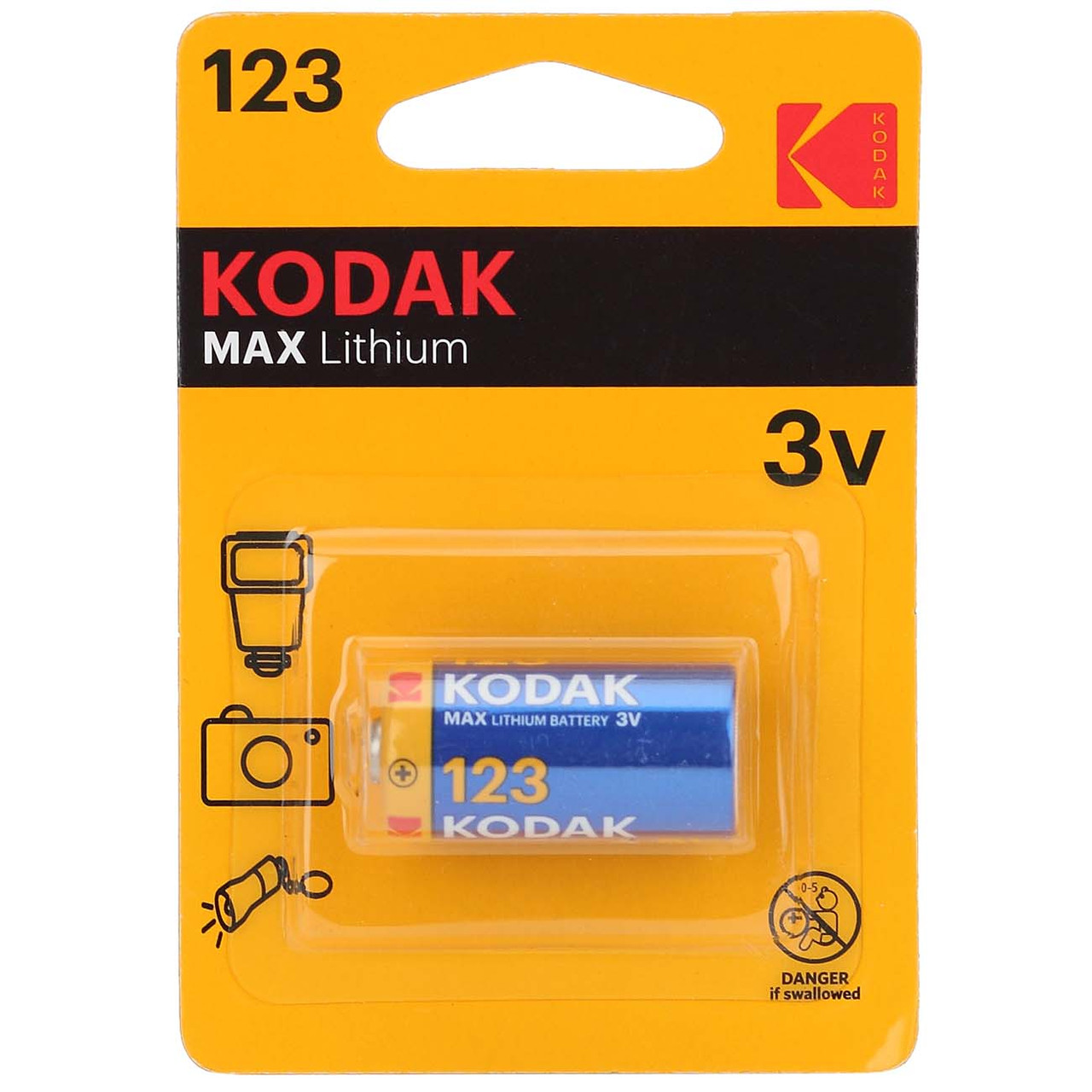 Батарейка KODAK Lithium CR123A - фото 1 - id-p177303359