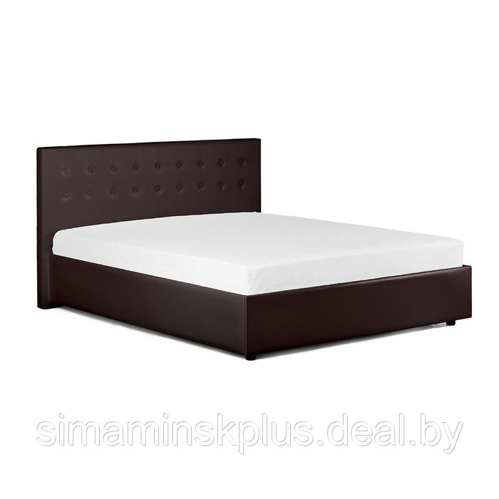 Кровать «Космопорт» без ПМ, 1400×2000 мм, встроенное основание, цвет пралине - фото 2 - id-p177046114