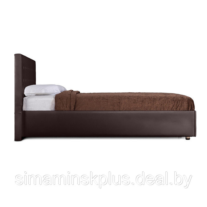 Кровать «Космопорт» без ПМ, 1400×2000 мм, встроенное основание, цвет пралине - фото 3 - id-p177046114