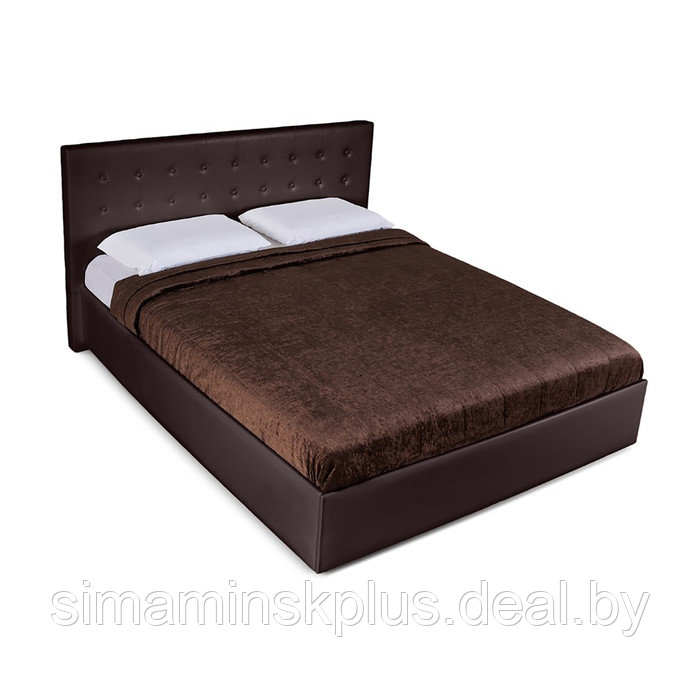 Кровать «Космопорт» без ПМ, 1400×2000 мм, встроенное основание, цвет пралине - фото 5 - id-p177046114