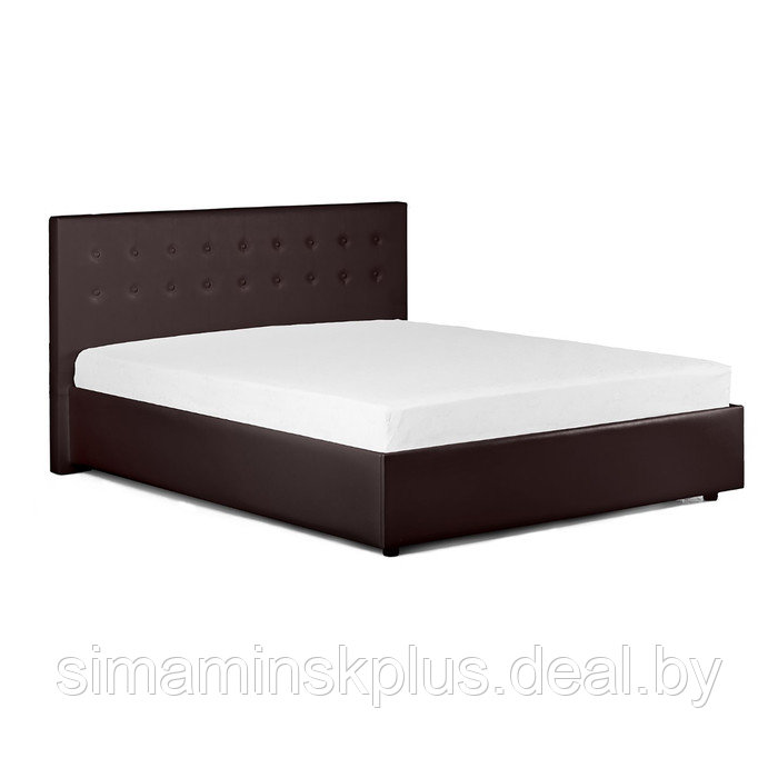 Кровать «Космопорт» без ПМ, 1600×2000 мм, встроенное основание, цвет пралине - фото 2 - id-p177046150