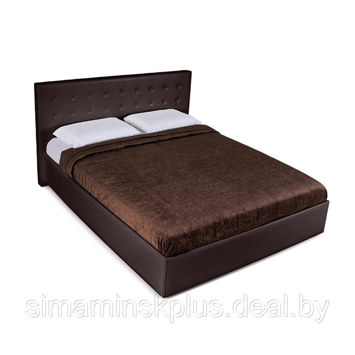Кровать «Космопорт» без ПМ, 1600×2000 мм, встроенное основание, цвет пралине - фото 5 - id-p177046150