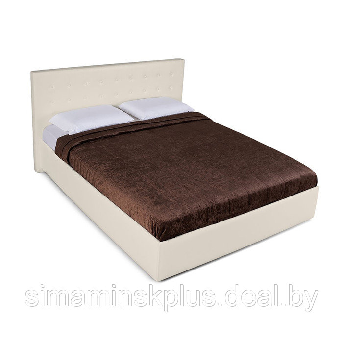 Кровать «Космопорт» без ПМ, 1600×2000 мм, встроенное основание, цвет nice beige - фото 5 - id-p177046151