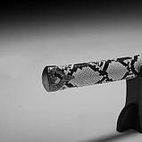 Сувенирное оружие «Катана на подставке», серые ножны под змеиную кожу, 70 см, фото 4