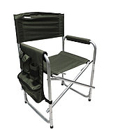 Кресло складное Следопыт PF-FOR-SK11 с карманом на подлокотнике алюминий хаки