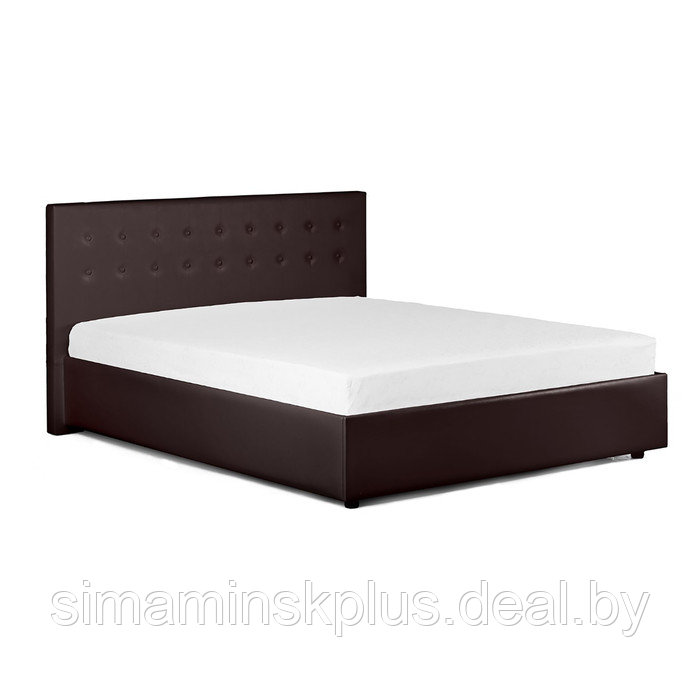 Кровать «Космопорт» без ПМ, 1800×2000 мм, встроенное основание, цвет пралине - фото 2 - id-p177046275
