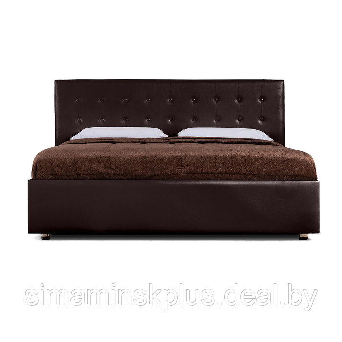 Кровать «Космопорт» без ПМ, 1800×2000 мм, встроенное основание, цвет пралине - фото 4 - id-p177046275