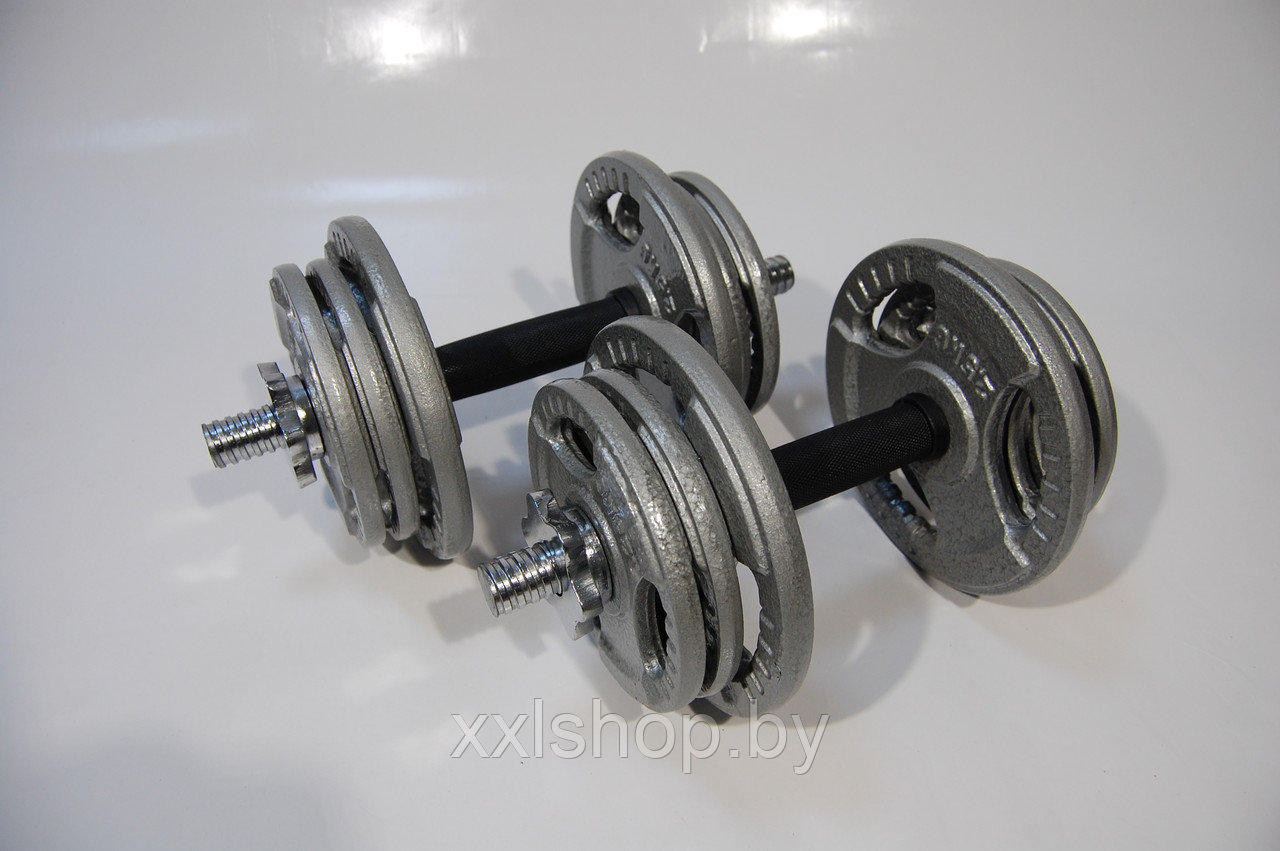 Набор гантелей металлических Хаммертон Atlas Sport 2x11.5 кг - фото 2 - id-p177303806