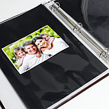 Фотоальбом на кольцах 30 листов+30 файлов "Сладости" чёрные листы 31,4х25,8х5 см, фото 6