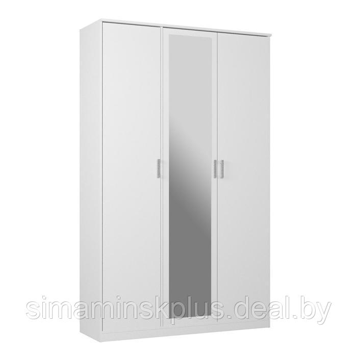 Шкаф 3-х створчатый Орион с зеркалом, 1413х2300х450, Белый/Белый - фото 1 - id-p177056620