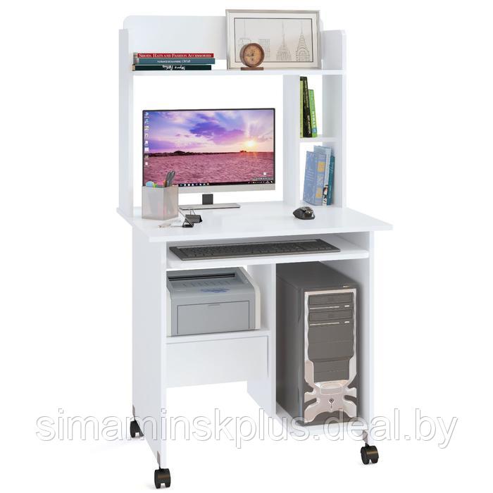 Компьютерный стол, 800 × 600 × 795 мм, цвет белый - фото 3 - id-p177034127