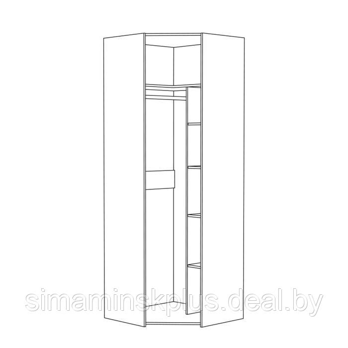 Шкаф для одежды Амели 13.131, 813х813х2300, Шелковый камень - фото 2 - id-p177057163