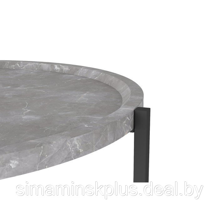 Стол придиванный «Бруно», 575 × 757 × 500 мм, цвет серый мрамор - фото 3 - id-p177036176