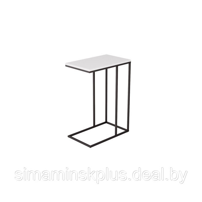 Стол придиванный «Агами», 500 × 310 × 705 мм, МДФ, цвет белый - фото 2 - id-p177036188