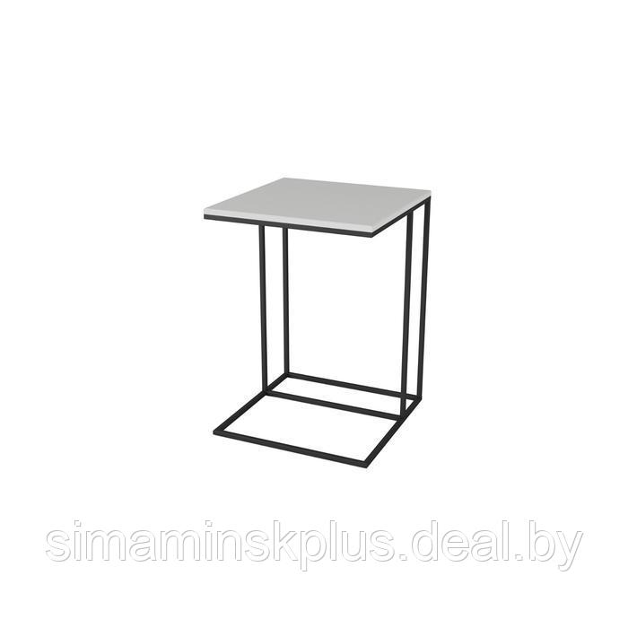 Стол придиванный «Хайгрет», 500 × 500 × 705 мм, металл, МДФ, цвет белый - фото 1 - id-p177036261