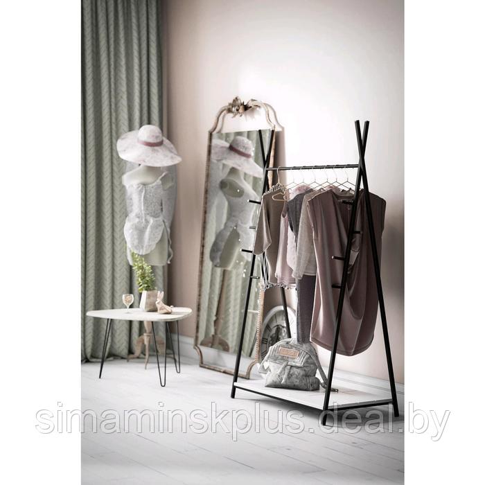 Вешалка гардеробная «Фелтон», 1130 × 500 × 1160 мм, цвет белый - фото 1 - id-p177044835