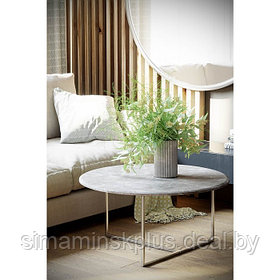 Стол журнальный «Маджоре», 800 × 800 × 390 мм, МДФ, цвет серый мрамор