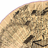 Веер бамбук, текстиль h=120 см "Старинный город" крафт, фото 2