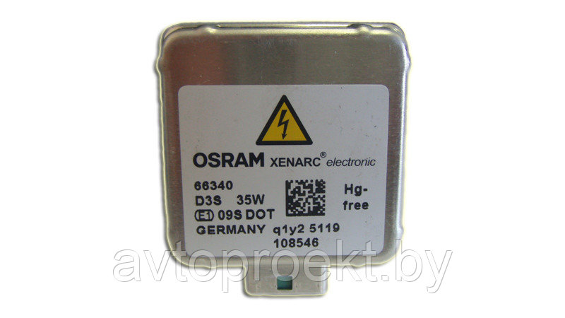 Оригинальная ксеноновая лампа Osram D3S 66340 - фото 2 - id-p22084470