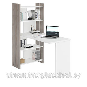 Компьютерный стол, 700 × 1322 × 1520 мм, цвет нельсон/белый