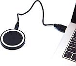 Аккумулятор беспроводной круглый для смартфонов с Lightning разъемом, черный, фото 3