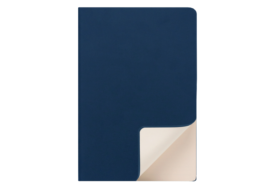 Модные ежедневники Mon Carnet Flexy Soft А5 с логотипом Тёмно-синий - фото 1 - id-p177318155