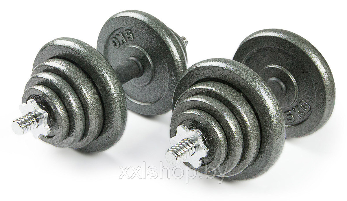 Набор металлических гантелей Atlas Sport 2х20 кг - фото 1 - id-p177321460