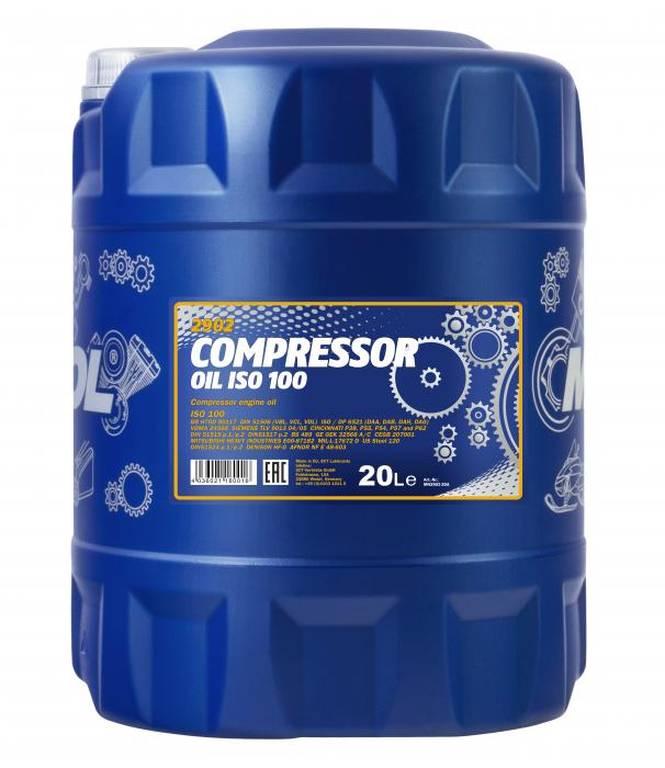 Масло компрессорное Mannol Compressor Oil ISO 100 - минеральное, 20л, 53733
