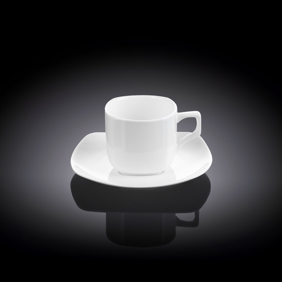 Кофейный сервиз Wilmax 12пр: 6 чашек 90мл, 6 блюдец - фото 1 - id-p161438833