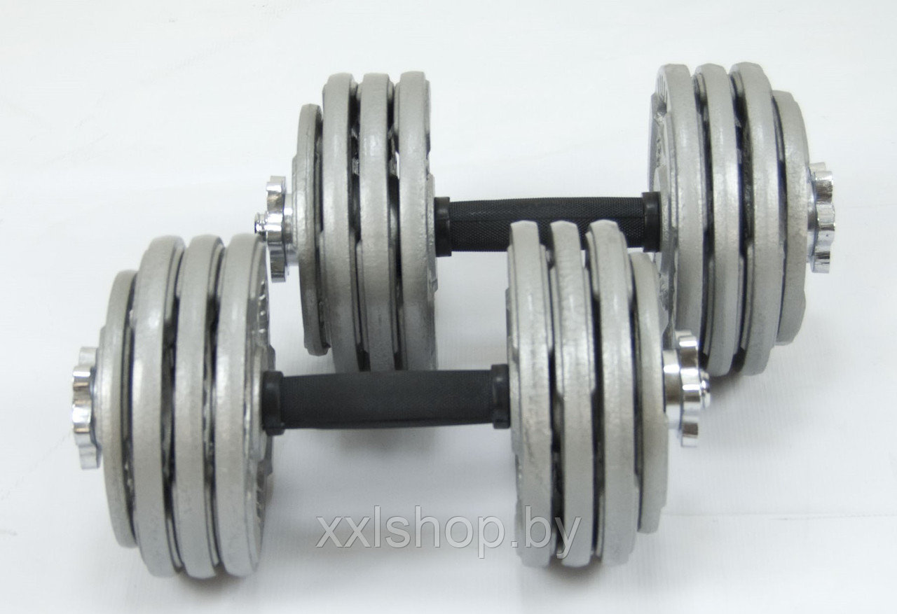 Набор гантелей металлических Хаммертон Atlas Sport 2x24 кг - фото 3 - id-p177324433