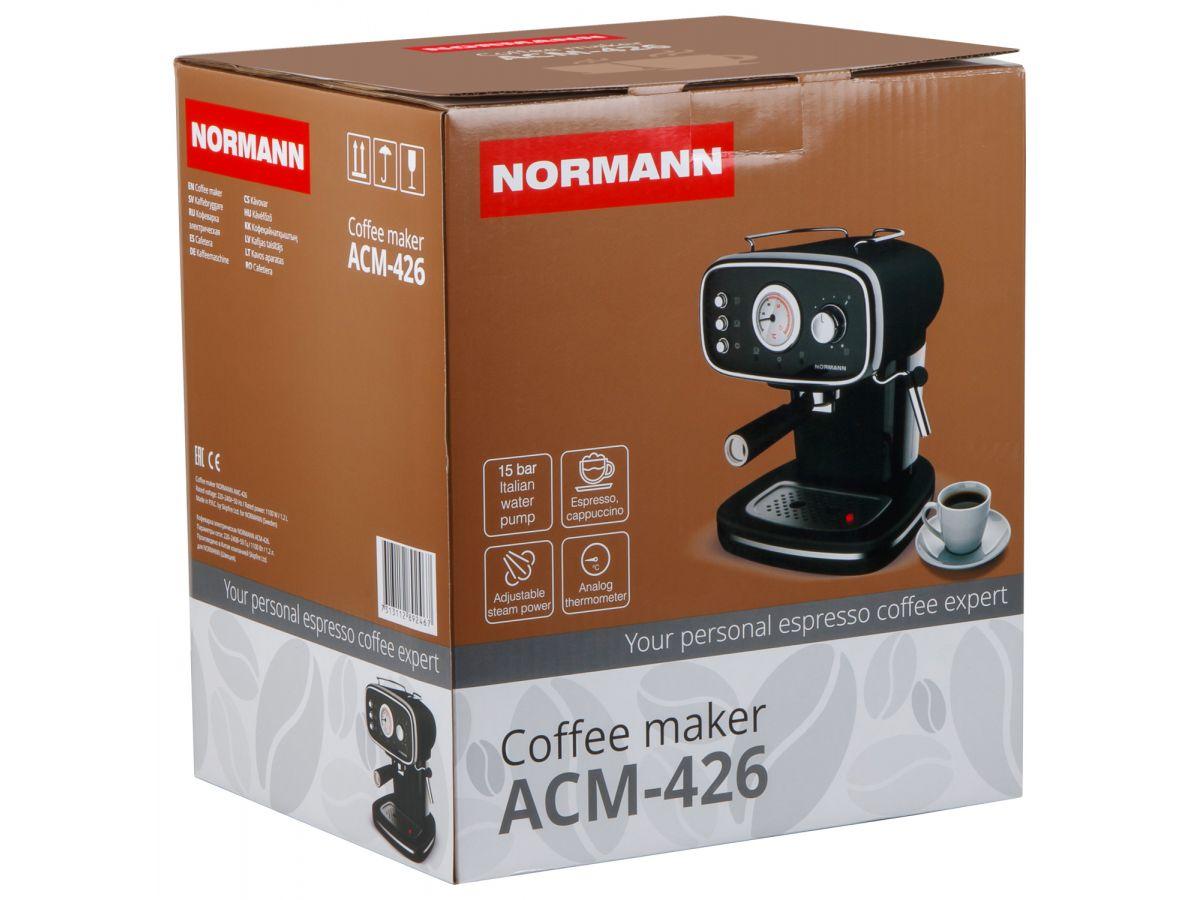 Кофеварка NORMANN ACM-426 (эспрессо; 15 бар; 1,1 кВт; 1,2 л; капучинатор) - фото 8 - id-p177326118