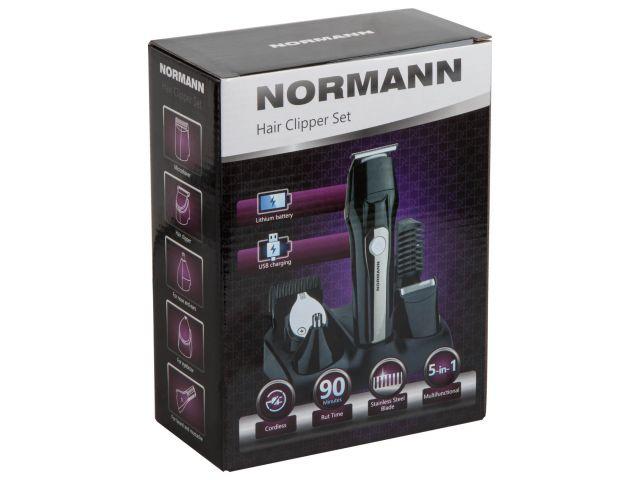 Машинка для стрижки волос многофункциональная NORMANN AHС-560 (5-в-1; Li-ion аккум. 90 мин; USB-шнур) - фото 5 - id-p177326563