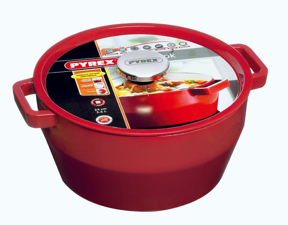 Кастрюля круглая чугунная 2.2л Slow Cook Pyrex (Франция) - фото 4 - id-p177327348