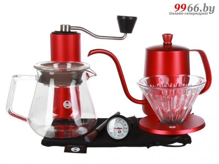 Набор для заваривания кофе Timemore C2 PourOver Set Fish03 Limited Festival Red 70TGB003AA701