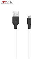 Аксессуар Hoco X21 Silicone USB - Lightning 1m White 6957531071365