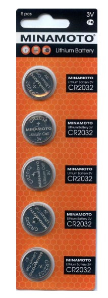 Minamoto CR2032 5/card Эл.питания - фото 1 - id-p177336119