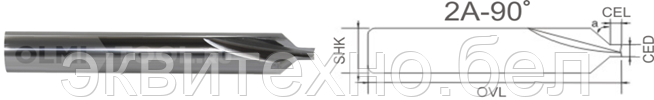 Прямой гравер с конусом AZHX6207