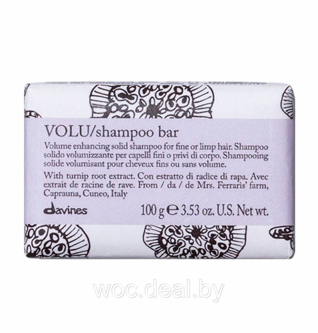 Davines Твёрдый шампунь для придания объема волосам VOLU, 100 г - фото 1 - id-p177341044